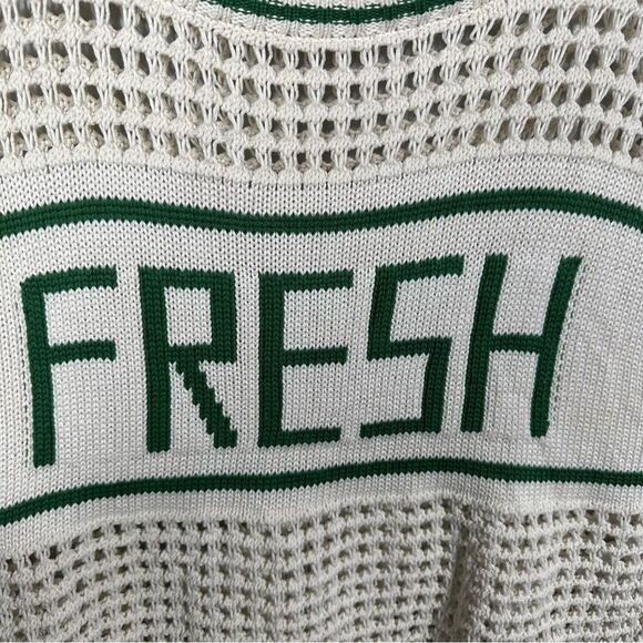 Mother Be Square “Fresh” Boho Crochet Open Knit Pullover Sweater Top Size Small - Picture 6 of 15